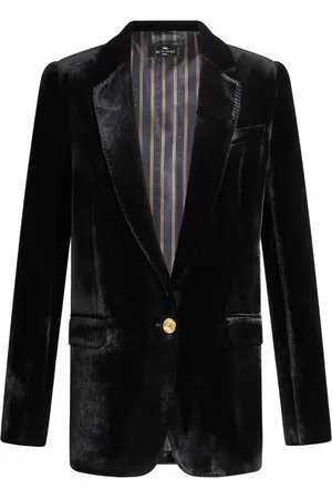 Etro Jassen, Dames, Zwart, S, Wol, Stijlvolle Jas