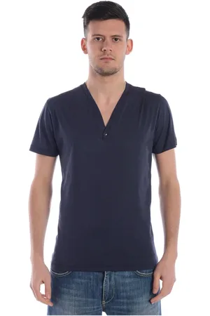 D.A. Daniele Alessandrini Tops, Heren, Blauw, S, Katoen, Sweatshirts