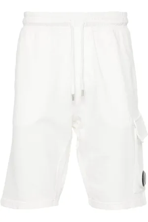 C.P. Company Korte broeken, Heren, Wit, M, Katoen, Casual Shorts