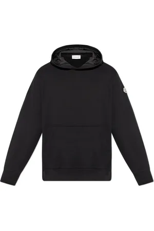 Moncler Sweatshirts & Hoodies, Heren, Zwart, XL, Katoen, Sweatshirts & Hoodies
