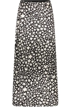 Fabienne Chapot Rokken, Dames, Zwart, XS, Star Print A-lijn Midi Rok