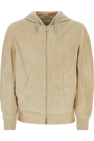Brunello Cucinelli Sweatshirts & Hoodies, Heren, , L, Katoen, Giubbino Zip-through Sweatshirt