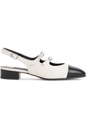 Carel Schoenen, Dames, Wit, 39 EU, Leer, Abricot 24 Slippers