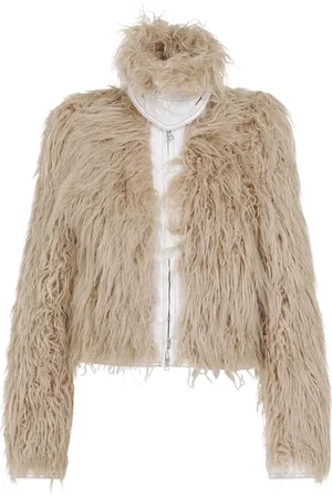 DRIES VAN NOTEN Jassen, Dames, , M, Katoen, Chique Nude Neutrals Jas