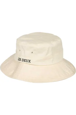 Les Deux Accessoires, Heren, , ONE Size, Katoen, Contrasterende Kleur Logo Bucket Hat