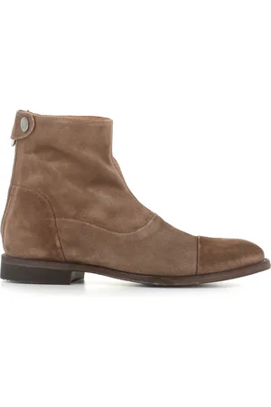 ALBERTO FASCIANI Schoenen, Dames, Bruin, 38 EU, Suède, Lichtgrijze Suède Enkellaarzen