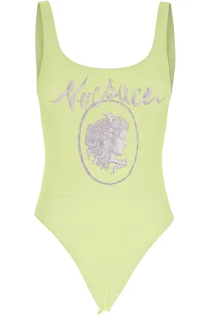 VERSACE Badkleding, Dames, Geel, M, Gele Medusa Print Badpak