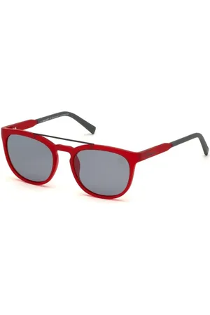 Timberland Accessoires, Heren, Rood, ONE Size, Gepolariseerde zonnebril