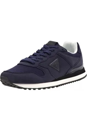 Guess Schoenen, Heren, Blauw, 44 EU, Nylon, Retro Running Sneakers