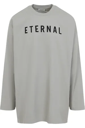 FEAR OF GOD Tops, Heren, Grijs, L, Katoen, Grijze T-shirt Polos Stijlvolle Casual Wear