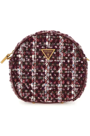 Guess Tassen, Dames, Rood, ONE Size, Leer, Caen Handtas Crossbody Tas