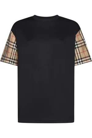 Burberry Tops, Dames, Zwart, S, Katoen, Geruite Mouwloze Katoenen Top