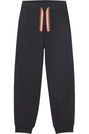 Lanvin Broeken, Heren, Zwart, L, Katoen, Cotton Jogging Curb Trainingsbroeken