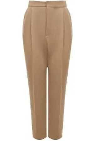 Marni Broeken, Dames, Bruin, XS, Katoen, Stijlvolle Slim-fit Broek