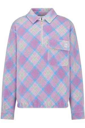 Dior Sweatshirts & Hoodies, Heren, Veelkleurig, M, Tartan Zip Sweatshirt