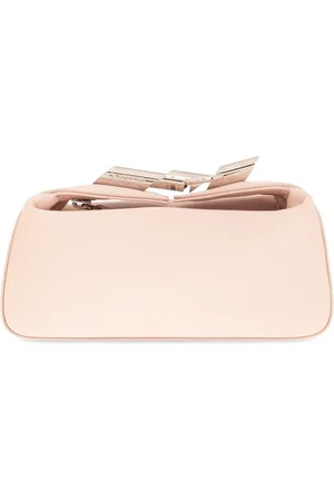 Lanvin Tassen, Dames, Roze, ONE Size, Leer, Haute Sequences Schoudertas