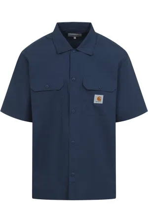Carhartt Overhemden, Heren, Blauw, XL, Ambachtelijk Shirt voor Stijlvolle Look