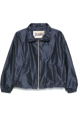 HERNO Jassen, Dames, Blauw, S, Polyester, Stijlvolle Lichtgewicht Jas