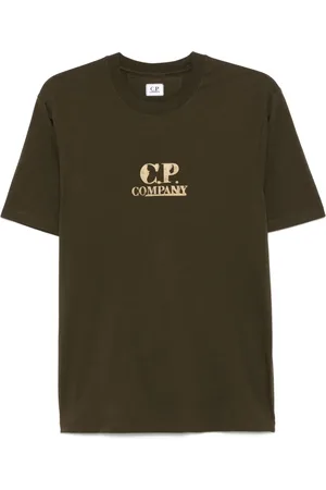 C.P. Company Tops, Heren, Groen, S, Stijlvolle T-shirts en Polos
