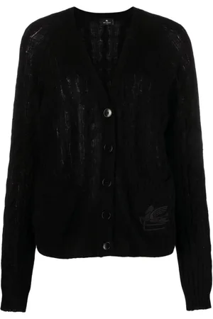 Etro Truien, Dames, Zwart, 2Xs, Kasjmier, Cardigan