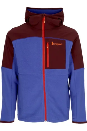COTOPAXI Sport, Heren, Veelkleurig, M, Polyester, Fleece Hoodie Full-zip Jas Wijn/Blauw