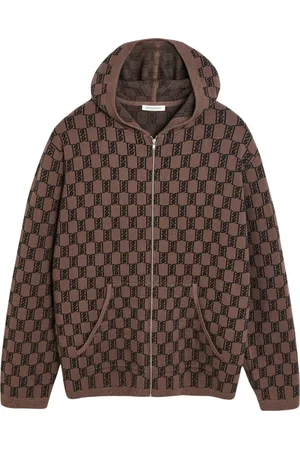 By Malene Birger Sweatshirts & Hoodies, Dames, Bruin, S, Donker Mahonie Zip Hoodie
