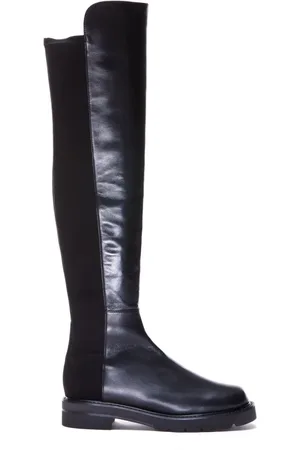 Stuart Weitzman Schoenen, Dames, Zwart, 37 EU, Leer, 5050 Lift Boot
