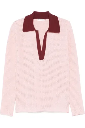 Jil Sander Truien, Heren, Roze, M, Klassieke Polo Shirt voor Mannen