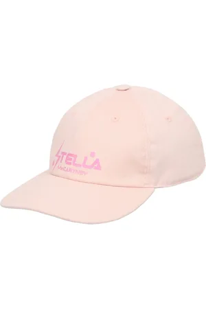 Stella McCartney Accessoires, Dames, Roze, S, Katoen, Baseballpet met Logo Print