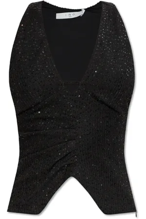IRO Tops, Dames, Zwart, L, Pailletten, Top Minnia