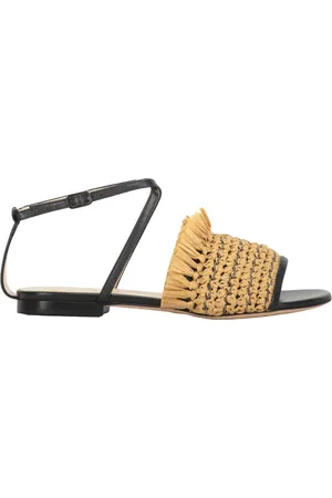Fabiana Filippi Schoenen, Dames, Bruin, 36 EU, Leer, Gekralde Leren Sandalen
