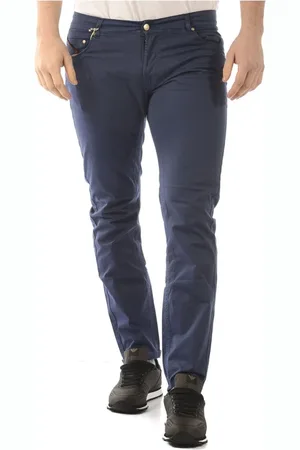 D.A. Daniele Alessandrini Broeken, Heren, Blauw, W36, Katoen, Jeans