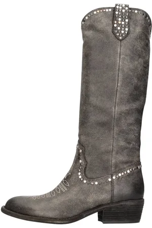Ash Schoenen, Dames, Grijs, 38 EU, Leer, Laarzen Multi Kleur