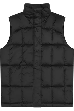 Lyle & Scott Jassen, Heren, Zwart, L, Polyester, Jassen Gewatteerde Gilet met Paneldesign
