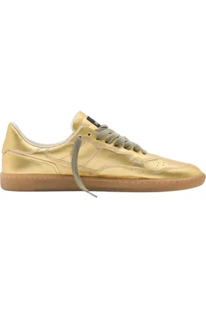 Hidnander Schoenen, Dames, Geel, 39 EU, Leer, Mega T Sneakers