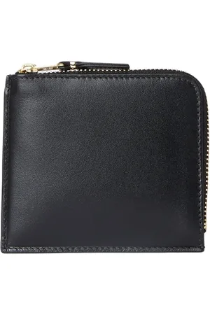 Comme des Garçons Accessoires, unisex, Zwart, ONE Size, Leer, Geruite Portemonnee