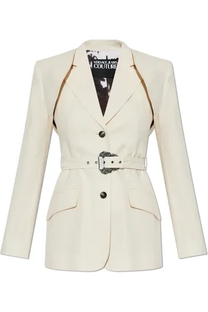 VERSACE Jassen, Dames, , S, Katoen, Blazer met afneembare mouwen