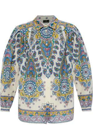 Etro Blouses & Shirts, Dames, Veelkleurig, 2Xs, Katoen, Shirt met patroon
