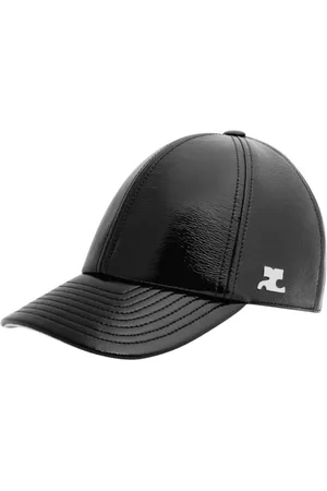 Courrèges Accessoires, Dames, Zwart, S, Vinyl Hat Reissue