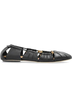 Chloé Schoenen, Dames, Zwart, 36 EU, Leer, Ballet Flats Luna