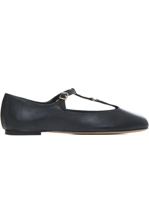 Chloé Schoenen, Dames, Zwart, 38 1/2 EU, Leer, Marcie Ballerina`s