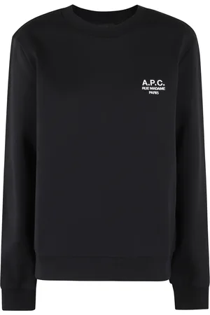 A.P.C. Sweatshirts & Hoodies, Dames, Zwart, XS, Katoen, Standaard Sweatshirt