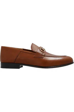 Salvatore Ferragamo Schoenen, Dames, Bruin, 35 EU, Leer, Ottone leren schoenen