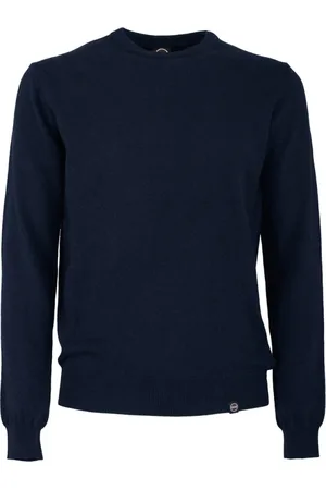 Colmar Truien, Heren, Blauw, L, Wol, Blauwe Trui Basic Crewneck Stijl