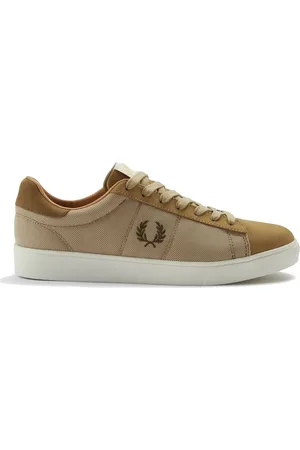 Fred Perry Schoenen, Heren, Bruin, 40 EU, Mesh Nubuck Tennisschoenen