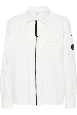C.P. Company Jassen, Heren, Wit, L, Katoen, Gauze Overshirt