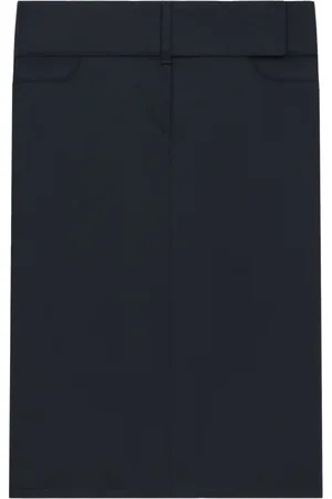 Courrèges Rokken, Dames, Blauw, S, Katoen, Middernachtblauwe Rok met Zakken
