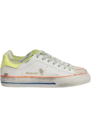 Hidnander Schoenen, Dames, Wit, 39 EU, Leer, Italian Fusion Sneaker - Starless