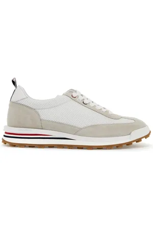Thom Browne Schoenen, Heren, Wit, 40 EU, Leer, Suede Tech Runner