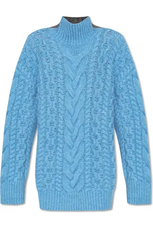 Stella McCartney Truien, Dames, Blauw, M, Wol, Wollen coltrui